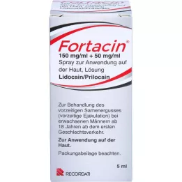 FORTACIN 150 mg/ml + 50 mg/ml spray voor toepassing op de huid, 5 ml