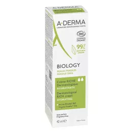 A-DERMA Biologische rijke dermatologische crème, 40 ml