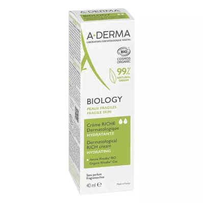 A-Derma Biology vochtinbrengende crème rijk (40 ml) A-Derma Biology vochtinbrengende crème rijk (40 ml)