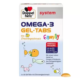 DOPPELHERZ Omega-3 gel tabs familiesysteem, 120 stuks