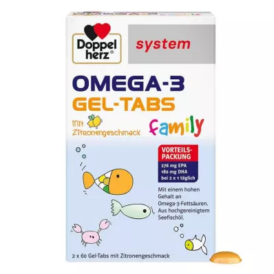 Doppelherz Omega-3 Gel Tabs familiesysteem, 120 stuks Doppelherz Omega-3 Gel Tabs familiesysteem, 120 stuks