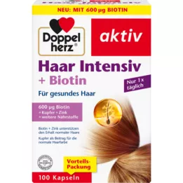 DOPPELHERZ Hair Intensive+Biotin Capsules, 100 Capsules