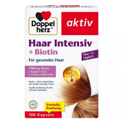 DOPPELHERZ Hair Intensive+Biotin Capsules, 100 Capsules DOPPELHERZ Hair Intensive+Biotin Capsules, 100 Capsules