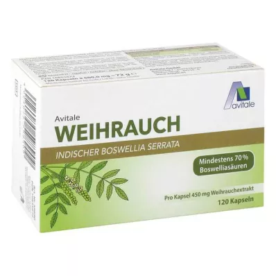 WEIHRAUCH 450 mg Boswellia Serrata Capsules, 120 Capsules