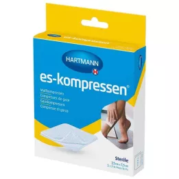 es-kompressen® gaaskompressen 7,5 cm x 7,5 cm steriel, 5x2 stuks