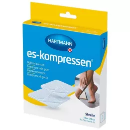 ES-KOMPRESSEN steriel 10x10 cm 8-laags 17eread, 5X2 st