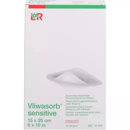 VLIWASORB gevoelig 15x25 cm superabsorberend wondverband, 10 stuks