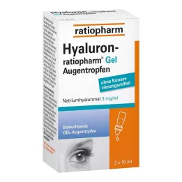 Hyaluron-Ratiopharm gel-oogdruppels, 2x10 ml