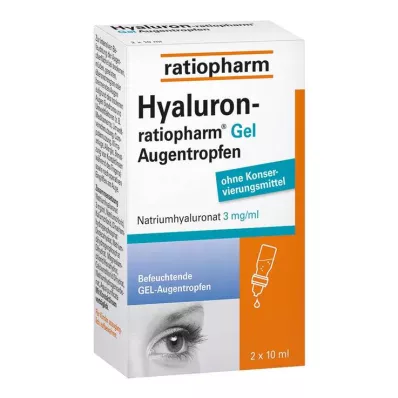 Hyaluron-Ratiopharm gel-oogdruppels, 2x10 ml