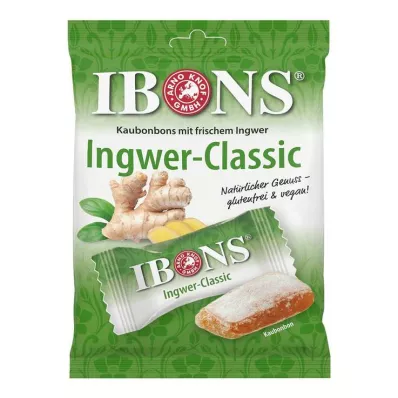 IBONS Ginger Classic zakje kauwsnoepjes, 92 g