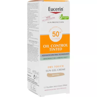 EUCERIN Getinte Sun Oil Control crème LSF 50+ want, 50 ml