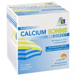 CALCIUM SONNE 500 directe portie sticks, 60 stuks