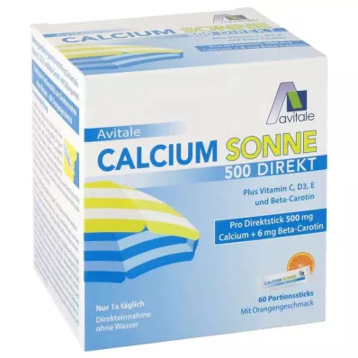 CALCIUM SONNE 500 directe portie sticks, 60 stuks CALCIUM SONNE 500 directe portie sticks, 60 stuks