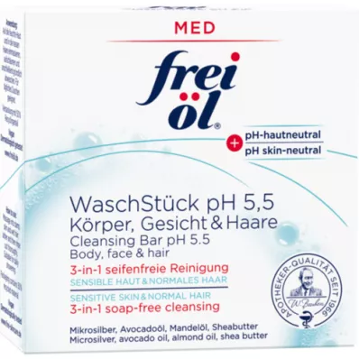 FREI ÖL WashPiece pH 5.5 Lichaam Gezicht Haar, 90 g