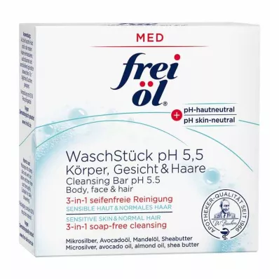 Gratis oliewasstaaf pH 5,5 lichaamsgezichtshaar, 90 g