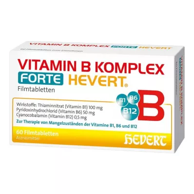 VITAMIN B KOMPLEX forte Hevert tabletten, 60 stuks VITAMIN B KOMPLEX forte Hevert tabletten, 60 stuks