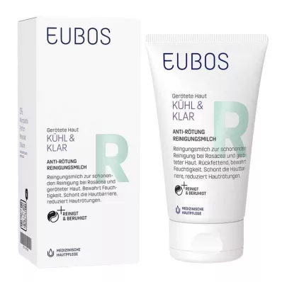 EUBOS KÜHL & KLAR Reinigingsmelk tegen roodheid, 150 ml EUBOS KÜHL & KLAR Reinigingsmelk tegen roodheid, 150 ml
