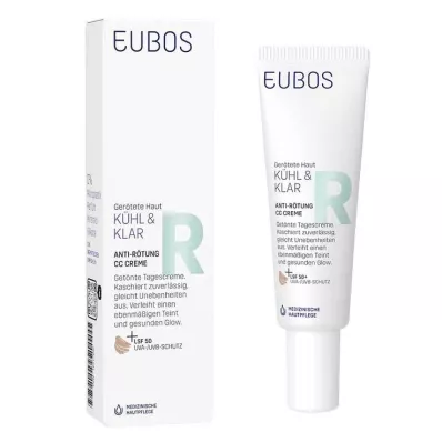 EUBOS KÜHL & KLAR Anti-roodheid CC Crème LSF 50, 30 ml EUBOS KÜHL & KLAR Anti-roodheid CC Crème LSF 50, 30 ml