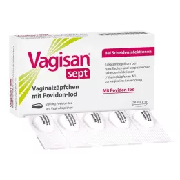 VAGISAN sept vaginale zetpillen met povidonjood, 5 stuks