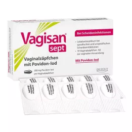 VAGISAN sept vaginale zetpillen met povidonjood, 10 stuks