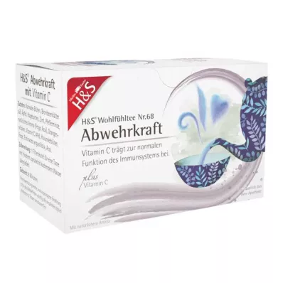 H&amp;S Defence Power met vitamine C filterzak, 20X1,8 g