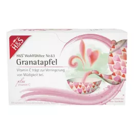 H&amp;S Granaatappel met vitamine C filterzakje, 20X2 g