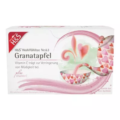 H&amp;S Granaatappel met vitamine C filterzakje, 20X2 g