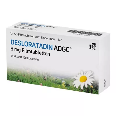 Desloratadine-ADGC 5 mg filmomhulde tabletten, 50 stuks Desloratadine-ADGC 5 mg filmomhulde tabletten, 50 stuks