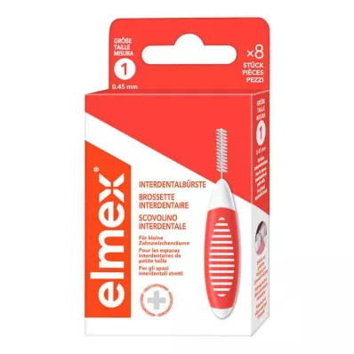 ELMEX Interdentale ragers ISO maat 1 0,45 mm oranje, 8 stuks ELMEX Interdentale ragers ISO maat 1 0,45 mm oranje, 8 stuks