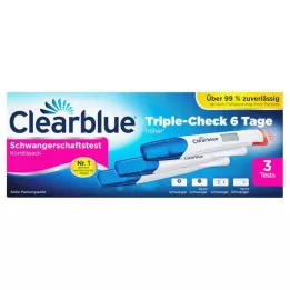 CLEARBLUE Zwangerschap TripleCheck ultra-vroeg, 3 stuks