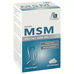 MSM 2000 mg tabletten, 120 stuks