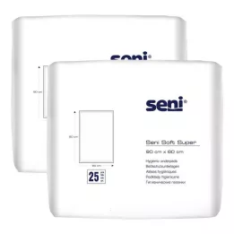 SENI Zacht Super Bedbeschermingskussen 60x90 cm, 2X25 St