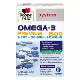DOPPELHERZ Omega-3 Premium 1500 systeemcapsules, 120 capsules