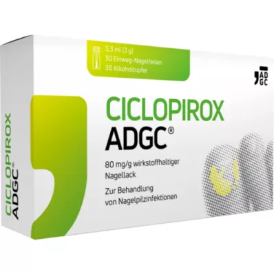 CICLOPIROX ADGC 80 mg/g werkzame stof nagellak, 3,3 ml