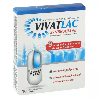 VIVATLAC SYNBIOTIKUM enterische capsules, 10 stuks VIVATLAC SYNBIOTIKUM enterische capsules, 10 stuks