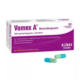 VOMEX A Capsules met vertraagde afgifte, 20 Capsules
