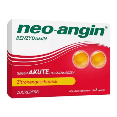 neo-angin Benzydamine voor acute keelpijn citroen, 40 st