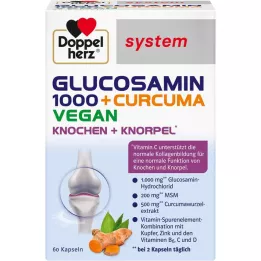 DOPPELHERZ Glucosamine 1000+Curcuma veganistisch syst.Kps., 60 st