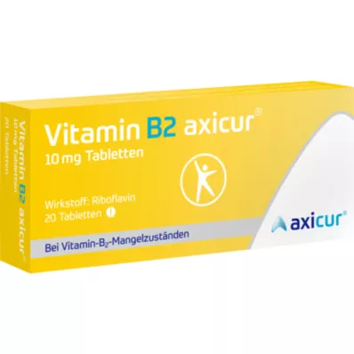 VITAMIN B2 AXICUR 10 mg tabletten, 20 st