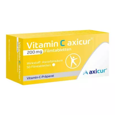 VITAMIN C AXICUR 200 mg filmomhulde tabletten, 50 st VITAMIN C AXICUR 200 mg filmomhulde tabletten, 50 st