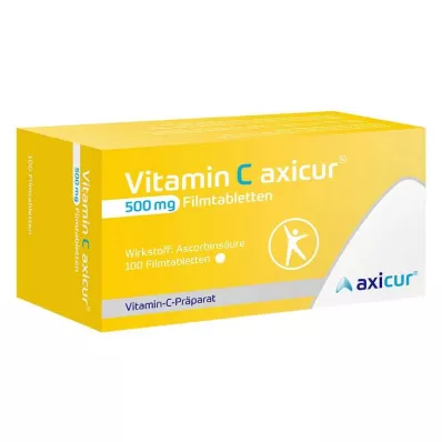 VITAMIN C AXICUR 500 mg filmomhulde tabletten, 100 st VITAMIN C AXICUR 500 mg filmomhulde tabletten, 100 st