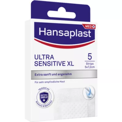 HANSAPLAST Ultragevoelig Wondverband 5x7,2 cm XL, 5 st