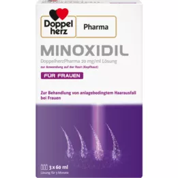 MINOXIDIL DoppelherzPhar.20mg/ml Oplossing voor huid vrouw, 3X60 ml