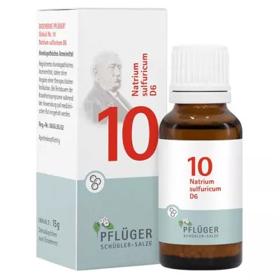 Biochemie Pflueger 10 Natrum zwavelicum D 6 bolletjes, 15 g Biochemie Pflueger 10 Natrum zwavelicum D 6 bolletjes, 15 g