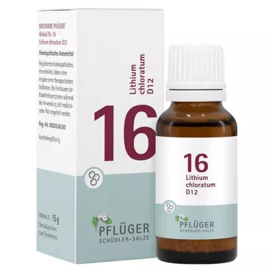 Biochemie Pflueger 16 Lithiumchloratum D 12 bolletjes, 15 g