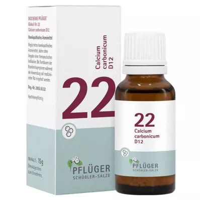 Biochemie Pflueger 22 Calciumcarbonicum D 12 bolletjes, 15 g Biochemie Pflueger 22 Calciumcarbonicum D 12 bolletjes, 15 g