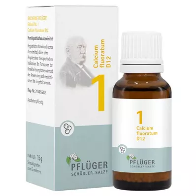 Biochemie Pflueger 1 Calciumfluoratum D 12 bolletjes, 15 g Biochemie Pflueger 1 Calciumfluoratum D 12 bolletjes, 15 g