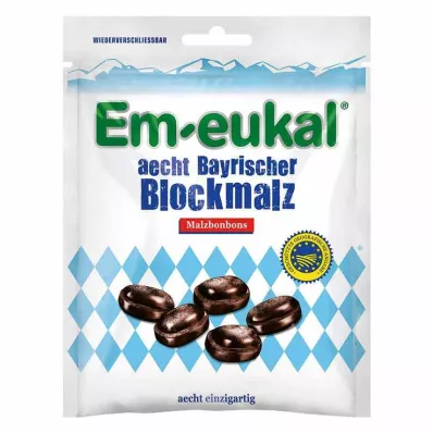 EM EUKAL aecht Bayrischer Blockmalz moutsnoepjes, 100 g