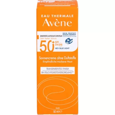 AVENE Zonnecrème SPF 50+ zonder parfum, 50 ml