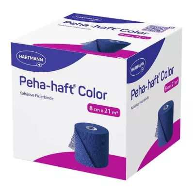 Peha-Haft Kleurbevestigingsverband latexvrij 8 cmx21 m blauw, 1 stuk Peha-Haft Kleurbevestigingsverband latexvrij 8 cmx21 m blauw, 1 stuk